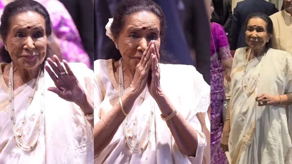 Asha Bhosle's last public appearance was at Sachin Tendulkar's son Arjun and Saaniya Chandhok wedding - Watch