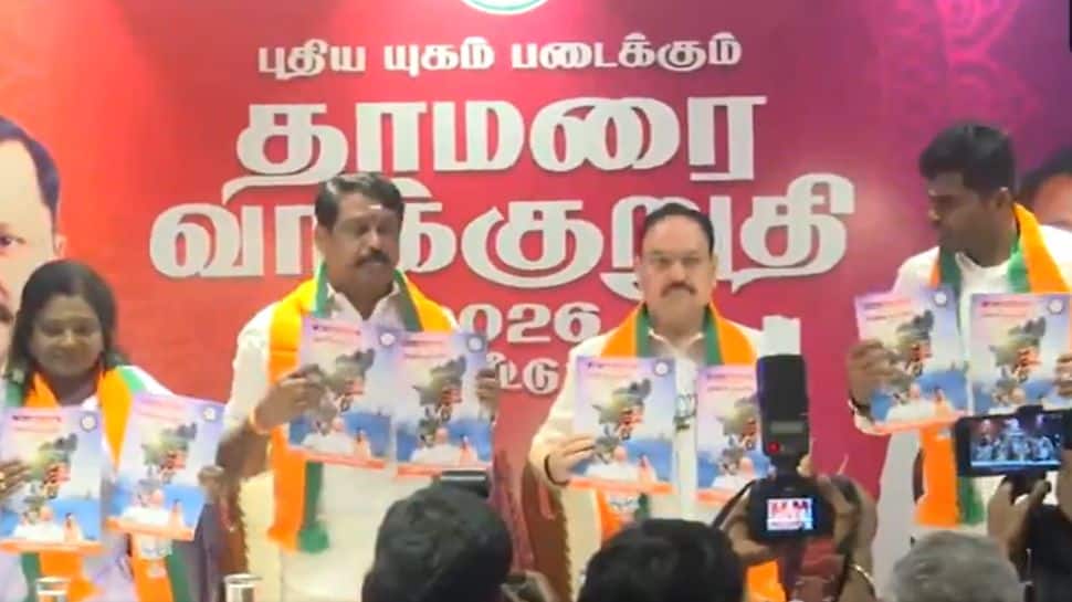 Rs 2,000 for women, 3 LPG cylinders: BJP releases its manifesto for Tamil Nadu polls