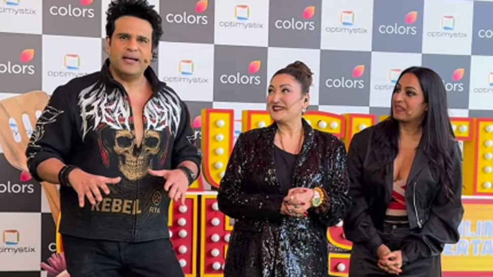 Krushna Abhishek and Govinda's wife Sunita Ahuja end 14-year-long fight, comedian hugs 'maami' along with wife Kashmera Shah  -  Watch