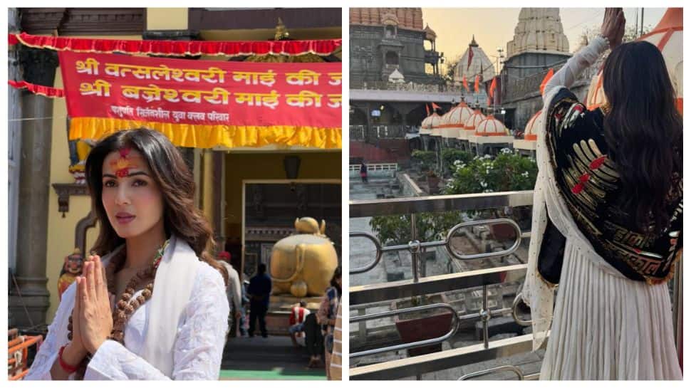 Sonal Chauhan attends Bhasm Aarti in Ujjain, voices support for Women’s Reservation Bill