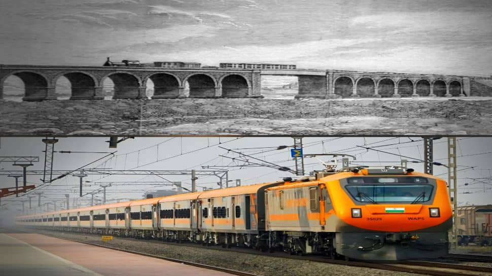 Rare photos: First train in India – 173 years of rail journey that ...
