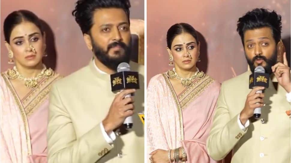 Genelia Deshmukh turns emotional at Raja Shivaji trailer launch as Riteish Deshmukh opens up on dream project