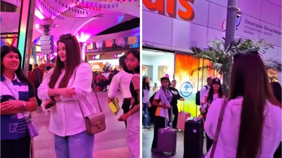 ‘She is always there’: Aishwarya Rai Bachchan surprises daughter Aaradhya Bachchan at Mumbai airport; heartwarming video goes viral