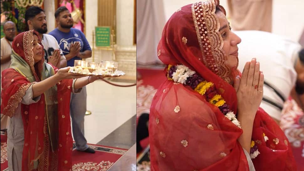 After Ahmedabad concert, Dhurandhar singer Jasmine Sandlas visits Hare Krishna Temple, looks soaked in devotion - In Pics