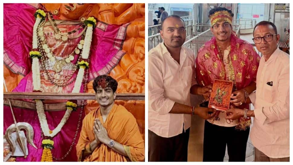 Singer-composer Palash Muchhal seeks blessings at Saptashrungi Mata Temple amid busy schedule