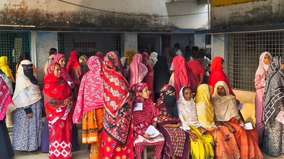 Repolling continues at 15 booths in 2 West Bengal seats: Voter turnout crosses 50% in both till 1 pm