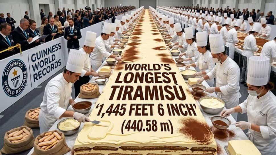 World’s longest tiramisu: OMG! It’s 1,445 feet in length, holds ...