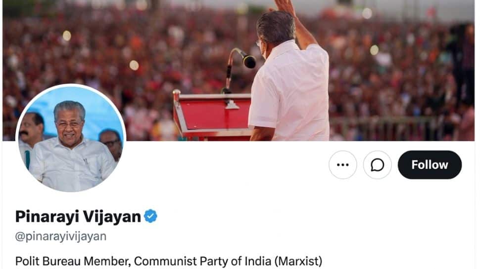 Kerala CM Vijayan quietly drops `Chief Minister` from his bio - One night before results