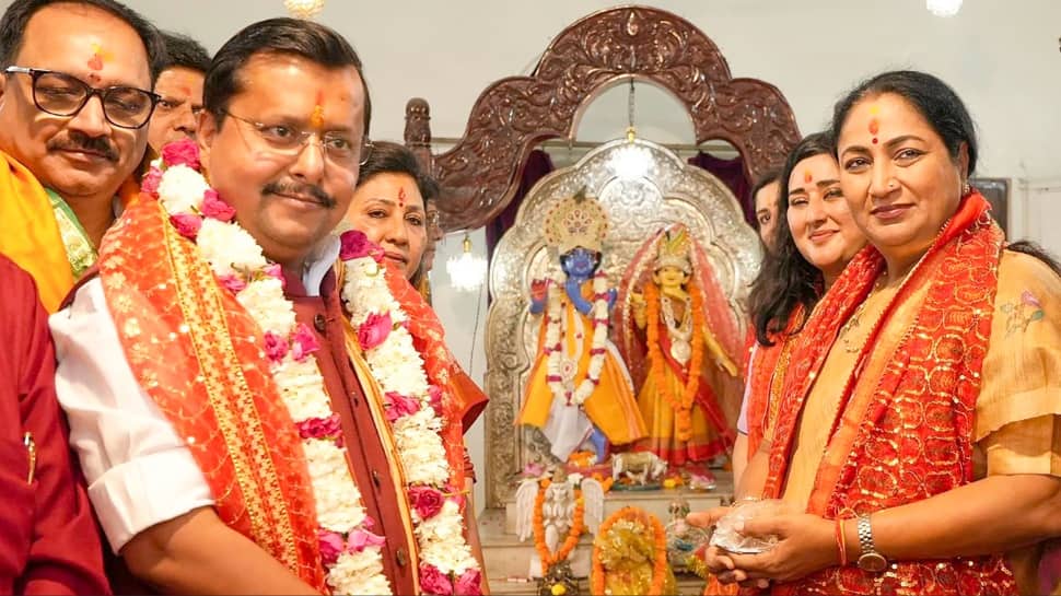 BJP celebrates historic Bengal win: Nitin Nabin and Rekha Gupta offer prayers; Amit Shah named West Bengal observer
