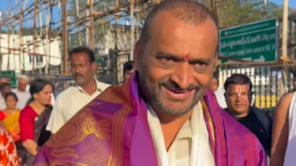 Telugu actor-producer Bandla Ganesh visits Tirupati temple, offers prayers at Sri Venkateswara's abode