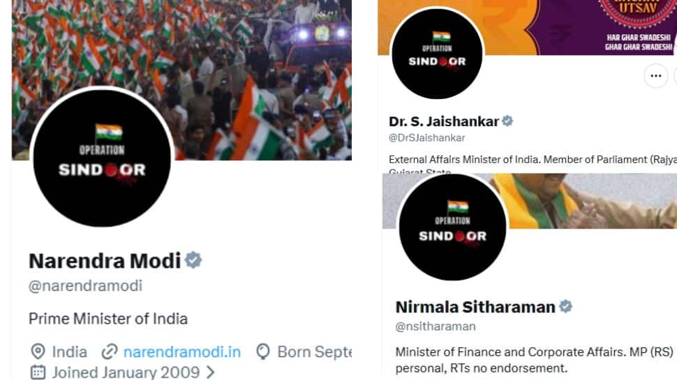 PM Modi, Union Ministers change profile picture of social media handles to mark one year of `Op Sindoor`