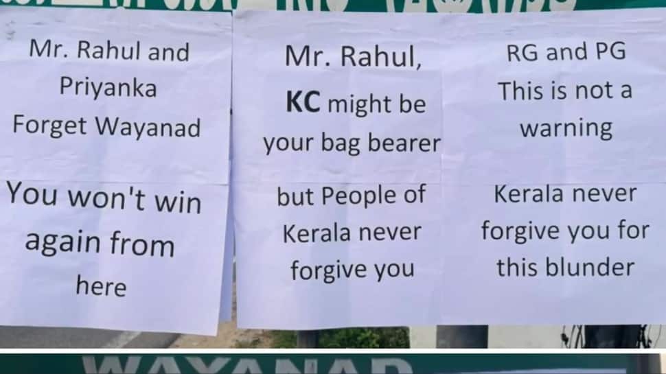 ‘Kerala will never forgive you’: Posters target Rahul, Priyanka as Venugopal emerges front-runner in Kerala CM race
