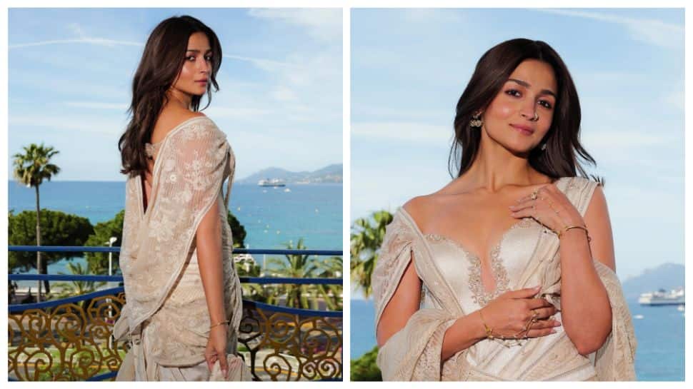 Cannes 2026: Alia Bhatt embraces desi glamour with modern flair, dons custom dhoti skirt with payal, bindi and nath