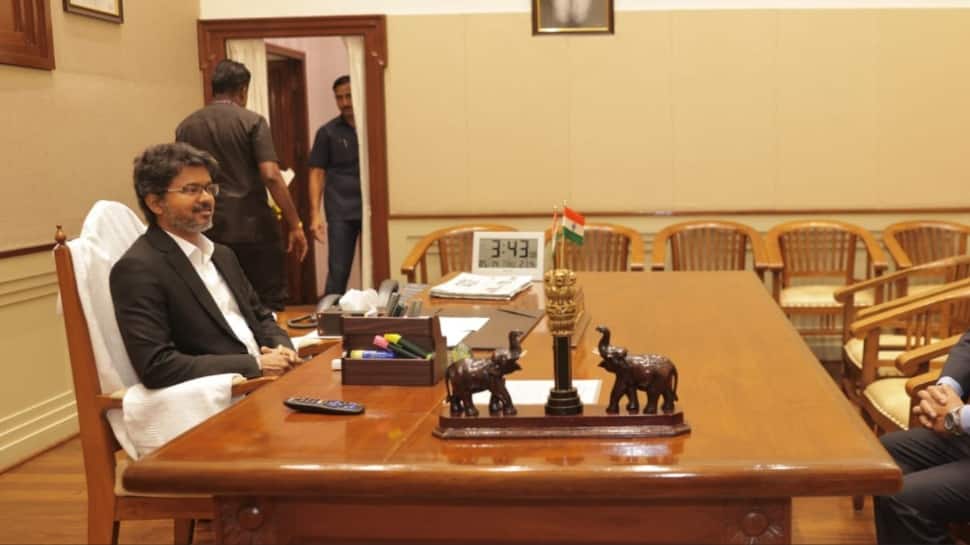 Caught on camera: Why CM Vijay ditched decades-old `white towel` tradition from Tamil Nadu CMO