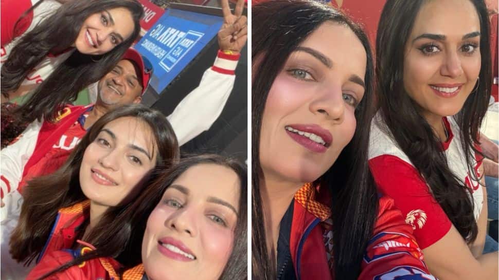 ‘The only queen who owns the kings’: Celina Jaitly celebrates friendship with Preity Zinta during PBKS match