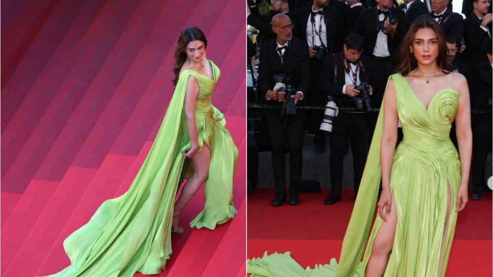 Cannes 2026: Aditi Rao Hydari dazzles in bold lime-green couture gown