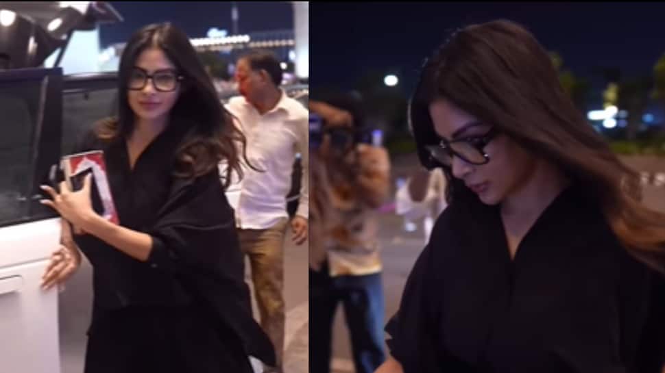 Mouni Roy avoids paps, rushes into the airport amid divorce announcement with Suraj Nambiar | VIDEO