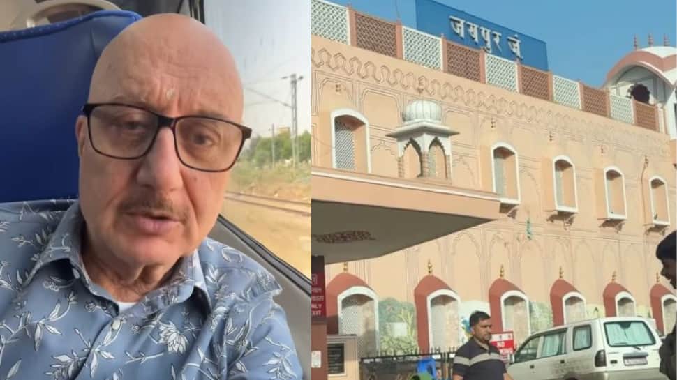 Anupam Kher takes Vande Bharat from Jaipur to Delhi, backs PM Modi’s fuel-saving appeal