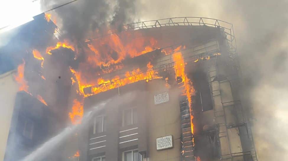 Uttar Pradesh: Massive fire breaks out at hotel in Prayagraj’s Civil Lines