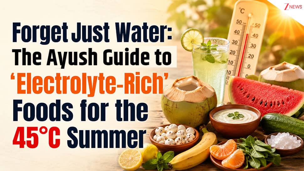 Forget just water: The AYUSH guide to `electrolyte-rich`, cooling and hydrating foods for 45°C Summer