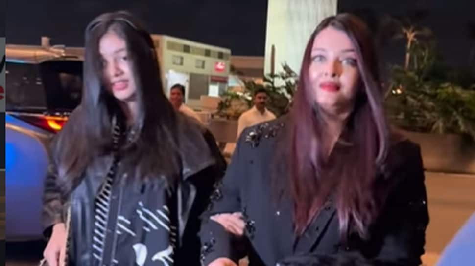 ICYMI: Aishwarya Rai and daughter Aaradhya twin in black as they jet off for Cannes 2026 ending days of fans speculation - Watch