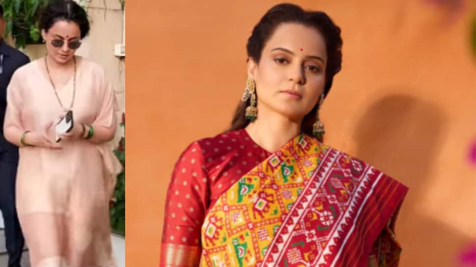 Kangana Ranaut spotted wearing mangalsutra and sindoor, internet asks, ‘Is she married?’
