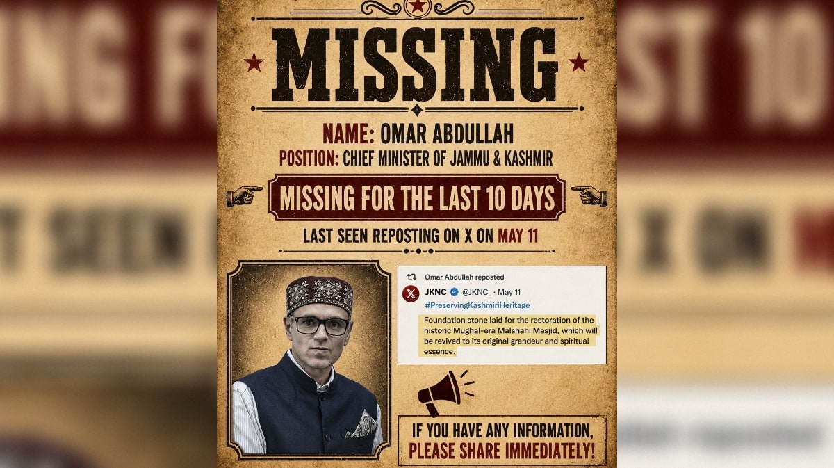 BJP`s `Missing Chief Minister` poster campaign against Omar Abdullah; NC chief hits back