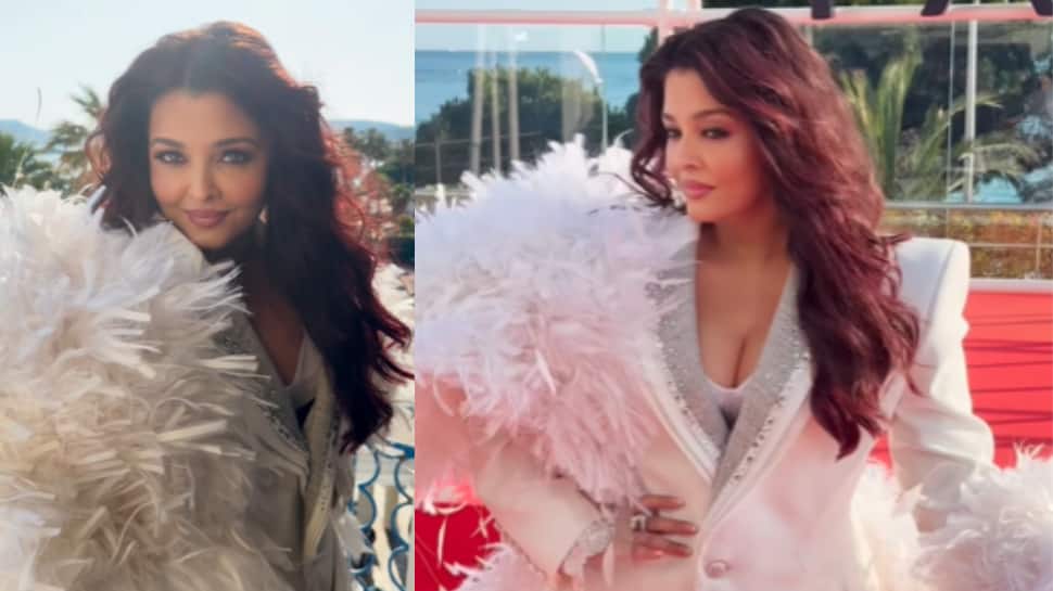 Aishwarya Rai Bachchan stuns at Cannes 2026 finale in dramatic white couture ensemble
