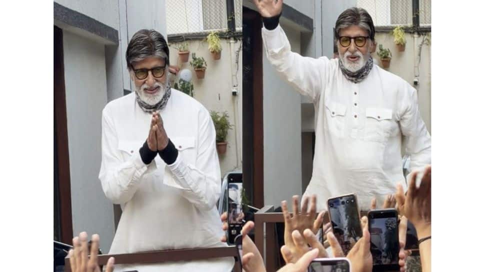 Amitabh Bachchan’s Sunday darshan outside Jalsa calms fans amid hospitalisation rumours