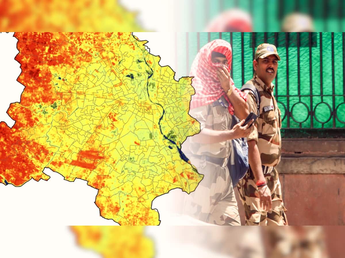 Delhi turning into a furnace: Shocking CSE heat map reveals surface temperatures piercing 60°C