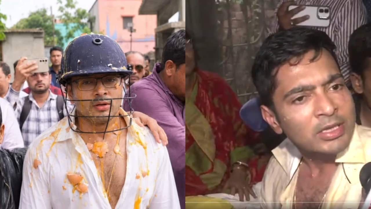 `All BJP-sponsored`: TMC MP Abhishek Banerjee after eggs, stones thrown at him | WATCH