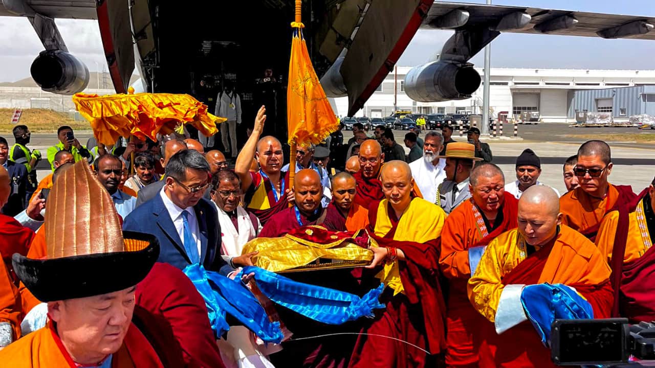 India transfers sacred relics of Lord Buddha to Mongolia for 10-day public exposition
