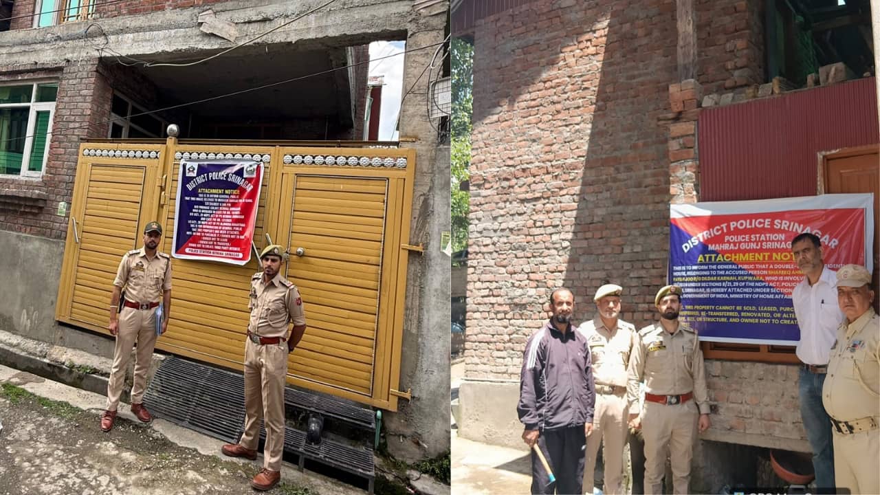 Properties worth Rs 2 crore  attached under NDPS act as Jammu and Kashmir intensifies crackdown on drug trafficking