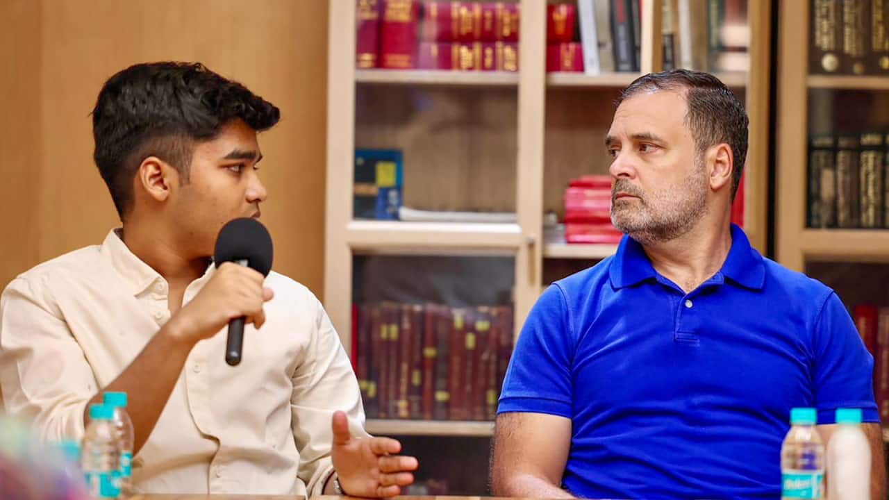 ‘Brilliant, brave young Indians’: Rahul Gandhi meets Vedant, student at centre of CBSE row