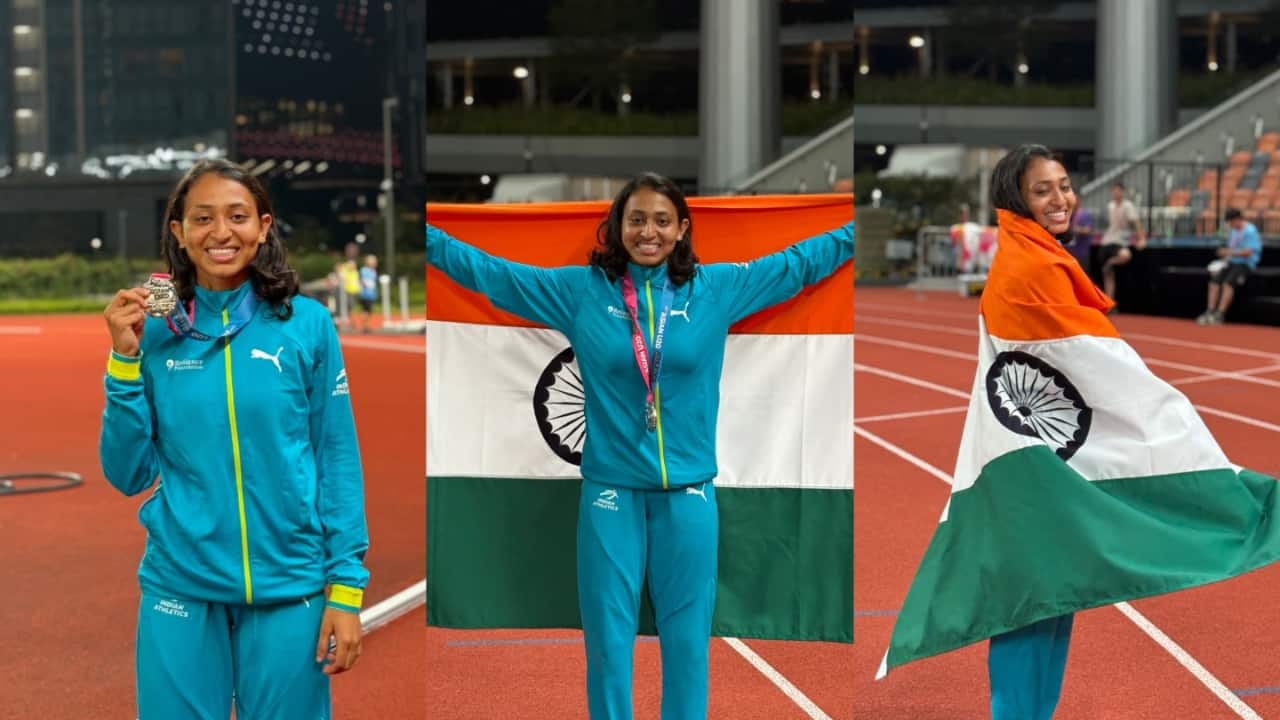 Gujarat farm labourer’s daughter Kajal Vaja sprints to Silver at Asian U-20 Athletics Championships