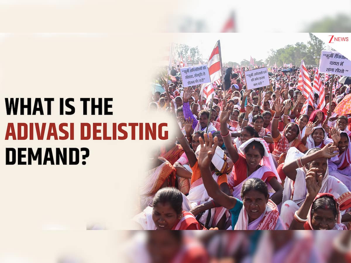 What is the Adivasi delisting demand and why is it gaining momentum now?