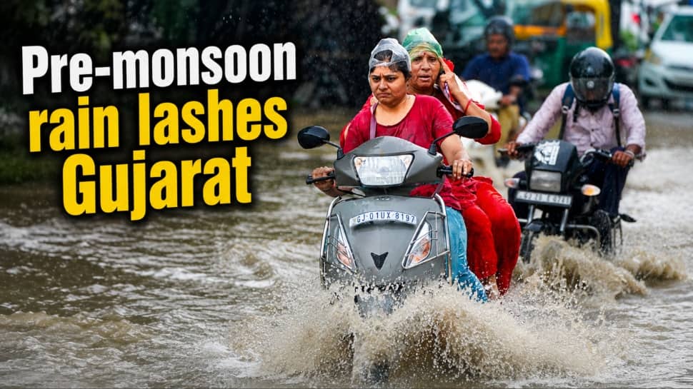 Pre-monsoon rain lashes Gujarat: Waterlogging & power outages in Vadodara; IMD issues heavy rainfall alert for June 7-8