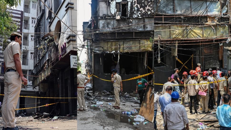 21 dead in Delhi hotel fire: No-NOC death trap claims lives, 10 cops injured during rescue