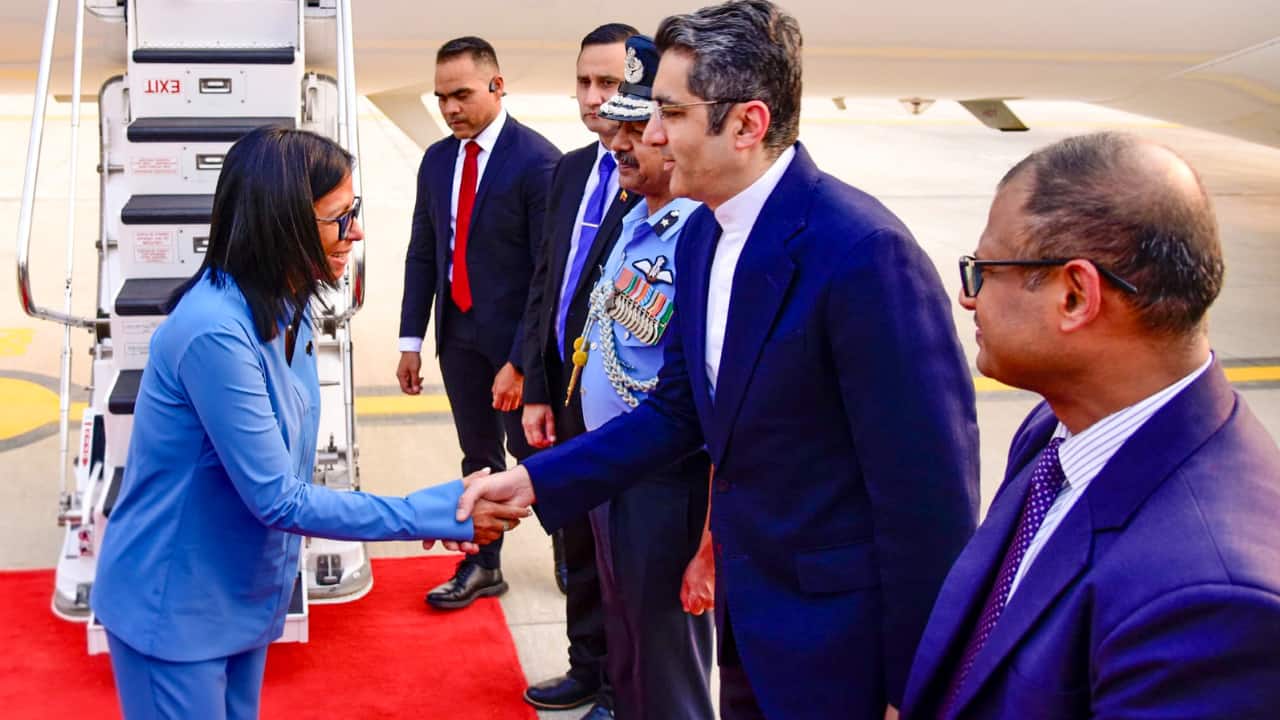 Venezuela`s acting President Rodriguez arrives in India for 5-day visit aimed at further deepening ties