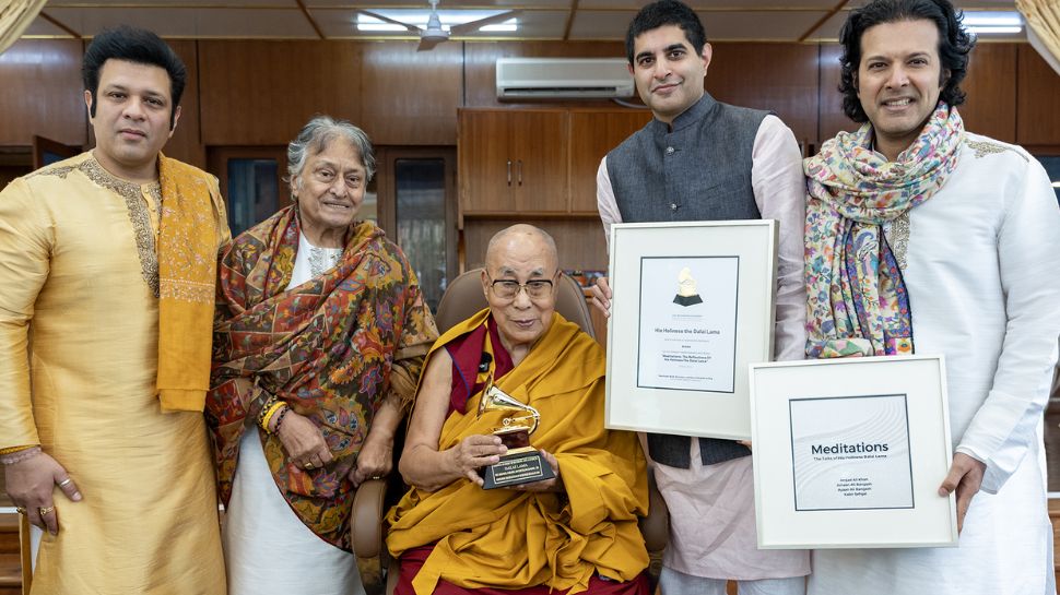 Dalai Lama formally receives Grammy Award in Dharamshala for 'Meditations' album