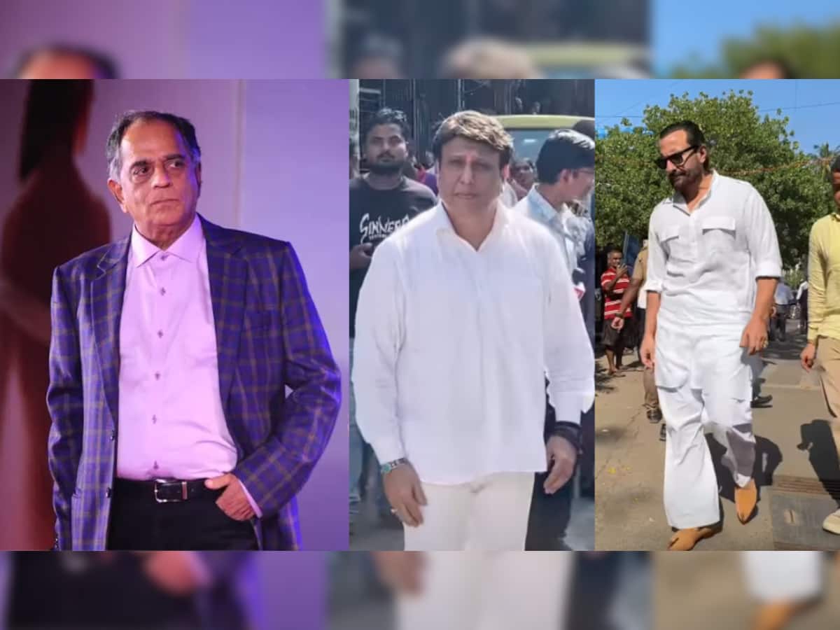 Govinda, Saif Ali Khan, Varun Dhawan, Malaika Arora, and more attend Pahlaj Nihalani's funeral, pay final respects