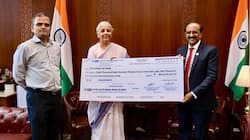 SBI presents Rs 8,813 crore dividend cheque to centre for FY26