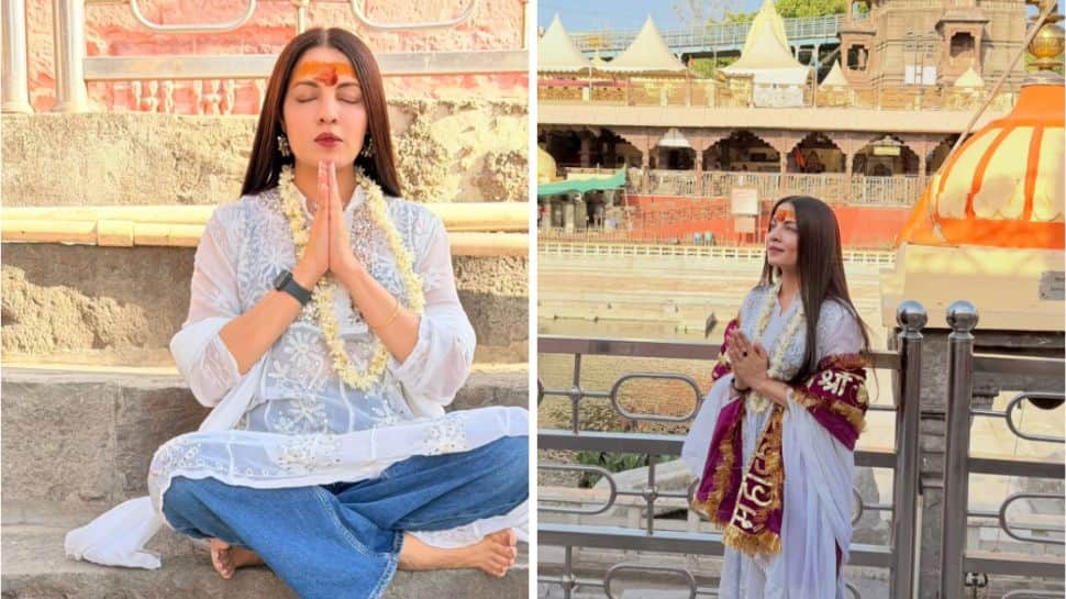Celina Jaitly visits Mahakaleshwar Jyotirlinga amid personal turmoil, says 'I leave my fears, my pain and my prayers'