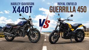 Harley Davidson X440t vs Royal Enfield Guerrilla 450: Which neo-retro bike gives better value? Price, performance, top speed and all COMPARED