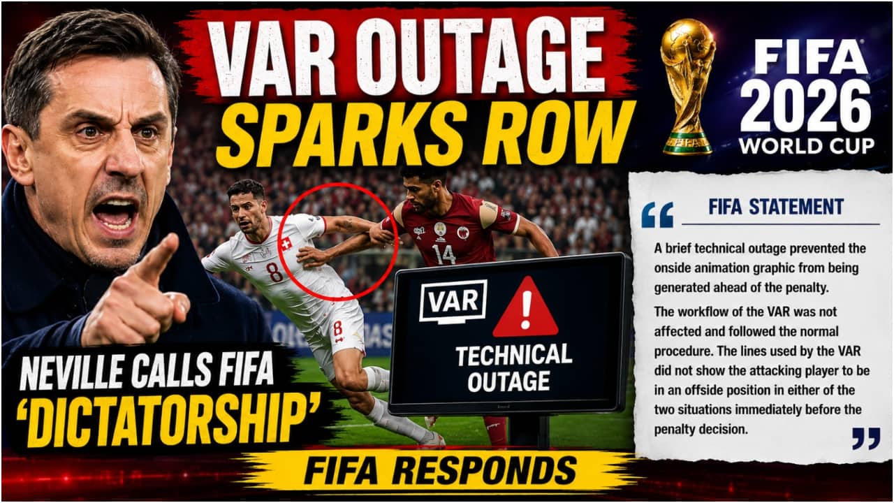 'Like a Dictatorship': Gary Neville destroys FIFA over controversial offside penalty that rescued Switzerland vs Qatar, FIFA responds
