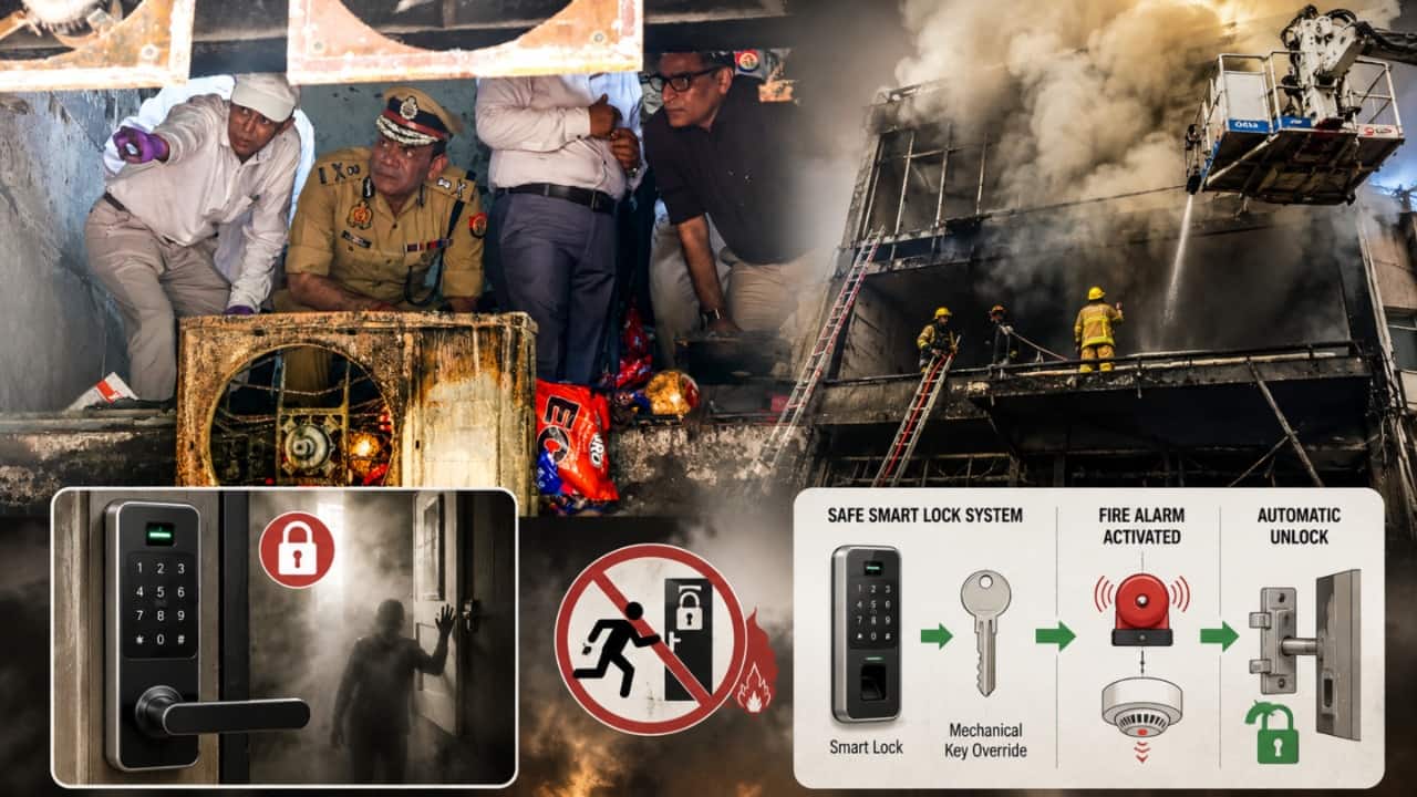 Lucknow fire tragedy: The smart lock danger and why digital access systems are turning deadly in India | EXPLAINED