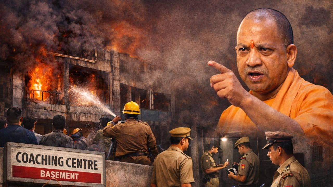 UP: CM Yogi orders crackdown on basement coaching centres following Lucknow fire tragedy