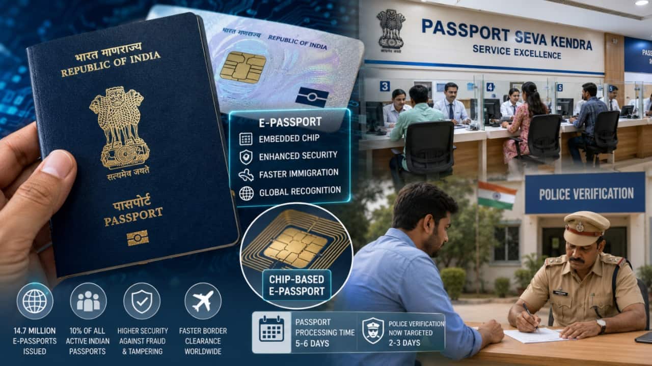 MEA rollout: All new Indian Passports to be chip-based; police verification cut to 2 days