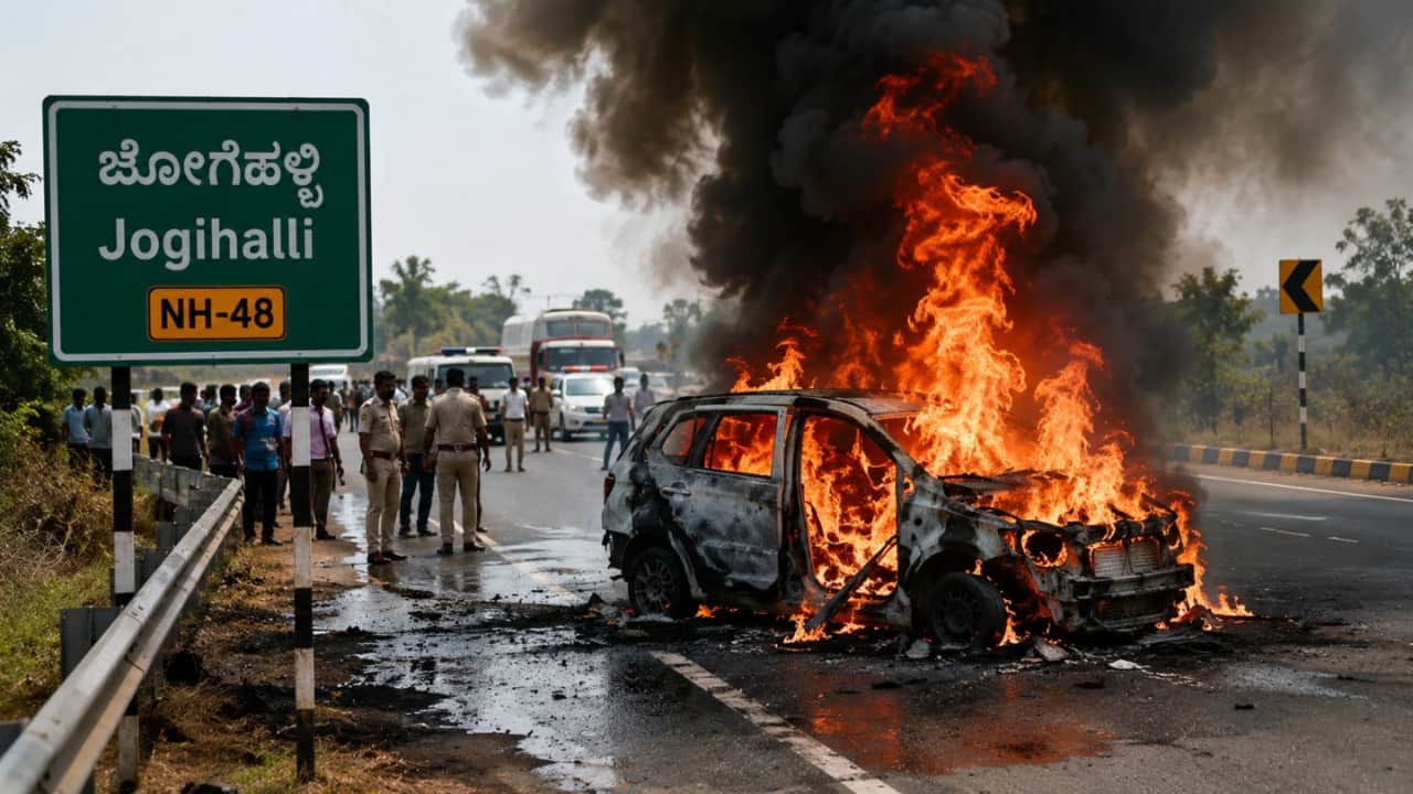 Karnataka man dies in car blast after ex-partner escapes alleged murder-suicide bid