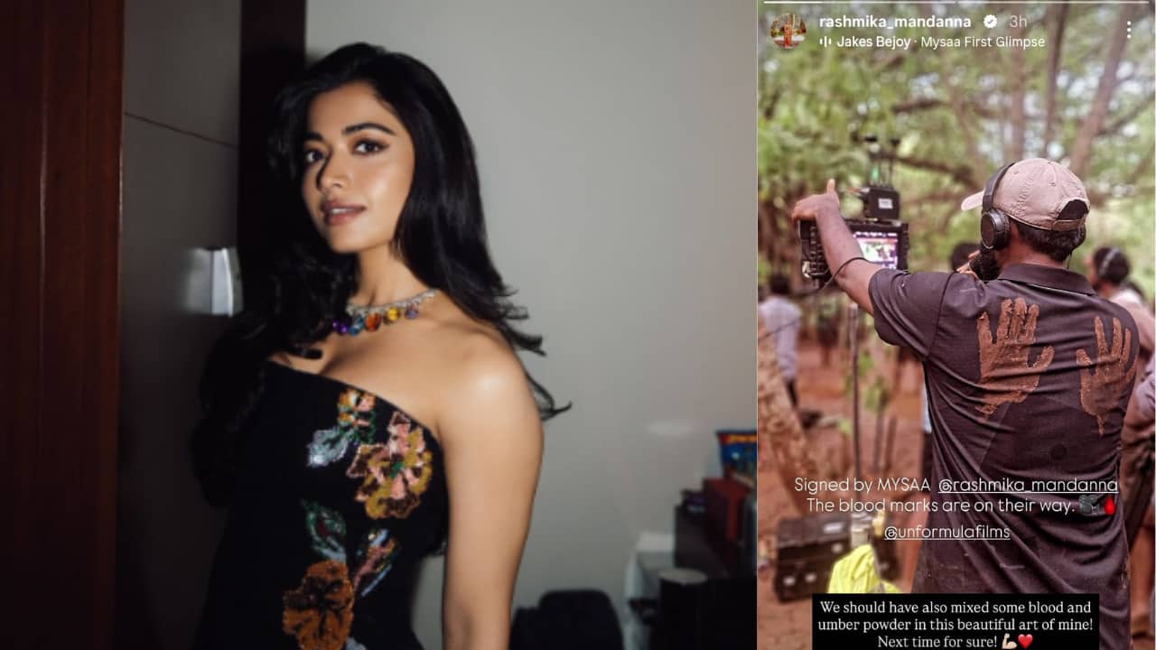 Rashmika Mandanna's Mysaa sparks buzz as makers share BTS glimpse from sets